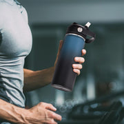 Hawsaiy 24oz Stainless Steel Water Bottles, Double Wall with Straw Lid, BPA-Free, Leakproof, for Travel & School, Multicolor