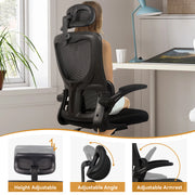 Hawsaiy Ergonomic Office Chair with Breathable Fabric, Adjustable Height, 3D Headrest, Adjustable Armrests, and Spring-Loaded Lumbar Support