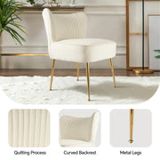 Hawsaiy Modern Velvet Accent Chair with Metal Legs