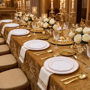 Hawsaiy 350 Pieces Silver Disposable Plastic Plates for 50 Guests