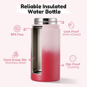 Hawsaiy 12oz Insulated Kids Water Bottle with Double Drinking Lids, Stainless Steel Water Bottle for School & Outdoor
