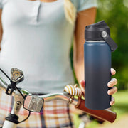 Hawsaiy 24oz Stainless Steel Water Bottles, Double Wall with Straw Lid, BPA-Free, Leakproof, for Travel & School, Multicolor