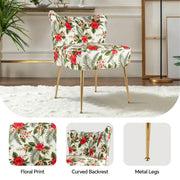 Hawsaiy Modern Velvet Accent Chair with Metal Legs