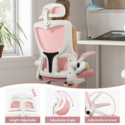 Hawsaiy Ergonomic Office Chair with Breathable Fabric, Adjustable Height, 3D Headrest, Adjustable Armrests, and Spring-Loaded Lumbar Support