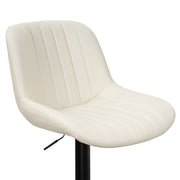 Hawsaiy Adjustable Bar Stools Set of 1/2/3/4,Swivel Counter Height Bar Chairs with Back, Modern Technical Fabric Barstools for Kitchen Island & Home