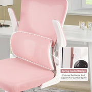 Hawsaiy Ergonomic Office Chair with Breathable Fabric, Adjustable Height, 3D Headrest, Adjustable Armrests, and Spring-Loaded Lumbar Support