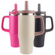 Hawsaiy 32/40 oz Stainless Steel Tumbler with Handle, Double Wall Vacuum Insulated for Fitness, Office, Car