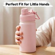 Hawsaiy 12oz Insulated Kids Water Bottle with Double Drinking Lids, Stainless Steel Water Bottle for School & Outdoor