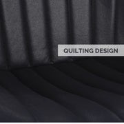 Hawsaiy Modern Dining Room Chairs Set of 2/4/6, Upholstered Kitchen Dinner Chair Fabric and Curved Backrest Kitchen Chairs Dark Grey