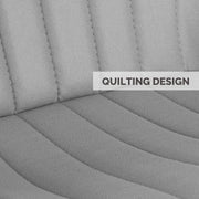 Hawsaiy Modern Dining Room Chairs Set of 2/4/6, Upholstered Kitchen Dinner Chair Fabric and Curved Backrest Kitchen Chairs Dark Grey