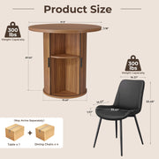 Hawsaiy 3-Piece Dining Table Set for 2, 31.5