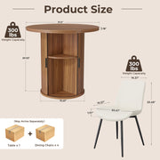 Hawsaiy 3-Piece Dining Table Set for 2, 31.5