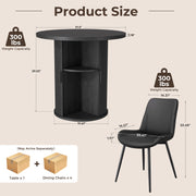 Hawsaiy 3-Piece Dining Table Set for 2, 31.5