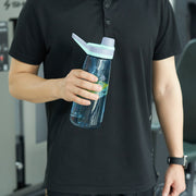 Hawsaiy 32oz Clear Plastic Leak-Proof Water Bottle,BPA-Free