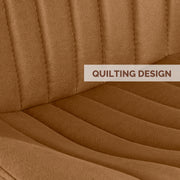 Hawsaiy Modern Dining Room Chairs Set of 2/4/6, Upholstered Kitchen Dinner Chair Fabric and Curved Backrest Kitchen Chairs Dark Grey