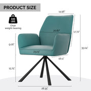 Hawsaiy Modern Swivel Office Chair with Adjustable Height, Removable Backrest, and Soft Sponge Seat