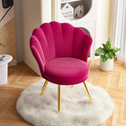 Hawsaiy Velvet Accent Chair with Gold Metal Legs for Bedroom,Living Room