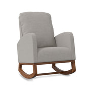 Hawsaiy Comfortable Velvet Nursery Rocking Chair with Padded Seat & High Backrest