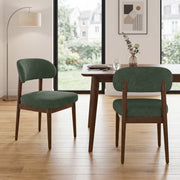 Hawsaiy Dining Chairs Set of 2/4/6, Upholstered Kitchen & Dining Room Chairs with Solid Wood Frame, Curved Back Side Chairs