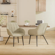 Hawsaiy Ergonomic Dining Chairs Set of 2/4/6 with Metal Leg for Kitchen, Dining Room, or Living Room