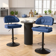Hawsaiy Adjustable Ergonomic Design Barstools with Double-Layer Upholstered Set of 2/4 for Kitchen Island