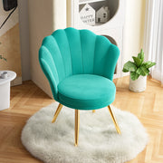 Hawsaiy Velvet Accent Chair with Gold Metal Legs for Bedroom,Living Room