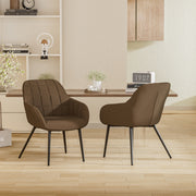 Hawsaiy Ergonomic Dining Chairs Set of 2/4/6 with Metal Leg for Kitchen, Dining Room, or Living Room