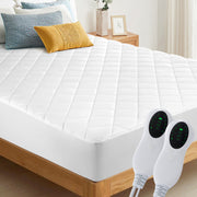 Hawsaiy Heated Mattress Pad,Electric Mattress Pad Luxury Bed Warmer 10 Heat Settings|Auto Off 2-4-8 Hours|Fit Up to 18