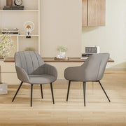 Hawsaiy Ergonomic Dining Chairs Set of 2/4/6 with Metal Leg for Kitchen, Dining Room, or Living Room