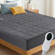 Hawsaiy Heated Mattress Pad,Electric Mattress Pad Luxury Bed Warmer 10 Heat Settings|Auto Off 2-4-8 Hours|Fit Up to 18