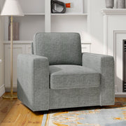 Hawsaiy Swivel Accent Chair, Cozy Linen Reading Chair for Adults, Comfy Single Sofa Chair with Extra Wide Armrests, Mid-Century Modern Arm Chair for Living Room, Bedroom, Office