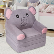 Hawsaiy Kids Sofa 2-in-1 Foldable Armchair with Liner Filler Cute Cartoon Lazy Sofa Bed for Living Room or Bedroom