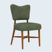 Hawsaiy Dining Chairs Set of 2/4/6, Upholstered Fabric Dining Room Chairs, Mid Century Modern Kitchen Chairs with Solid Wood Legs & Cross-Brace Support, Farmhouse Side Chairs for Dining Room