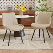 Hawsaiy Modern Faux Leather Dining Chair Set of 2/4/6 with Sturdy Metal Frame