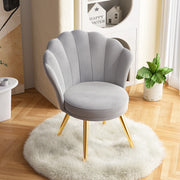 Hawsaiy Velvet Accent Chair with Gold Metal Legs for Bedroom,Living Room