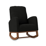 Hawsaiy Comfortable Velvet Nursery Rocking Chair with Padded Seat & High Backrest