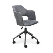Hawsaiy Modern Office Chair with Smooth Rolling Casters for Home Office, Study Room, or Commercial Use