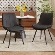Hawsaiy Modern Faux Leather Dining Chair Set of 2/4/6 with Sturdy Metal Frame