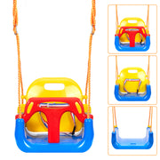 Hawsaiy 3-in-1 Baby Swing Set,Secure & Anti-Flip Toddler Swing with Hanging Straps & Hooks, Detachable Seat for Indoor/Outdoor Play