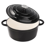 Kerilyn 6 QT Enameled Dutch Oven Pot with Lid, Cast Iron Dutch Oven with Dual Handles for Bread Baking, Cooking, Non-stick Enamel Coated Cookware