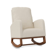 Hawsaiy Comfortable Velvet Nursery Rocking Chair with Padded Seat & High Backrest