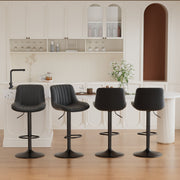 Hawsaiy Adjustable Bar Stools Set of 1/2/3/4,Swivel Counter Height Bar Chairs with Back, Modern Technical Fabric Barstools for Kitchen Island & Home