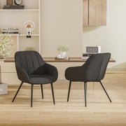 Hawsaiy Ergonomic Dining Chairs Set of 2/4/6 with Metal Leg for Kitchen, Dining Room, or Living Room