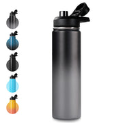 Hawsaiy 24 oz Insulated Stainless Steel Water Bottle with Handle, Leak-Proof Lid & Wide Mouth, Double Wall Vacuum, BPA Free, Keeps Cold & Hot