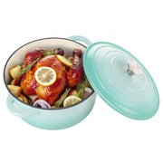 Hawsaiy 6QT Enameled Cast Iron Dutch Oven, Non-Stick, Dual Handles, with Lid for Baking & Cooking