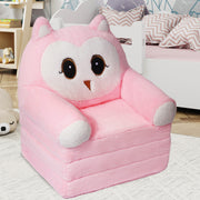 Hawsaiy Kids Sofa 2-in-1 Foldable Armchair with Liner Filler Cute Cartoon Lazy Sofa Bed for Living Room or Bedroom