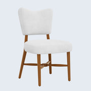 Hawsaiy Dining Chairs Set of 2/4/6, Upholstered Fabric Dining Room Chairs, Mid Century Modern Kitchen Chairs with Solid Wood Legs & Cross-Brace Support, Farmhouse Side Chairs for Dining Room