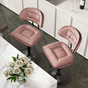 Hawsaiy Adjustable Ergonomic Design Barstools with Double-Layer Upholstered Set of 2/4 for Kitchen Island