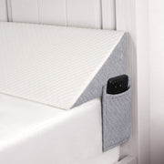 Hawsaiy Wedge Pillow for Bed Gap Filler, Breathable Support Pillow with Removable Zipper Pillowcase, High-Density Foam, Large Pocket Storage