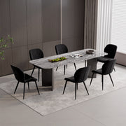 Hawsaiy Modern Ergonomic Velvet Dining Chair Set of 2/4/6 with Sturdy Metal Legs